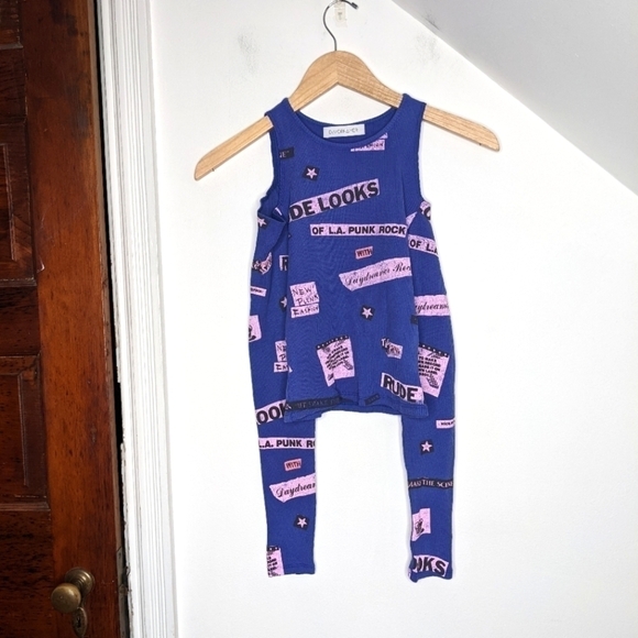 DAYDREAMER Rude Looks Cold Shoulder Thermal Crop NEW Size S - Picture 1 of 5